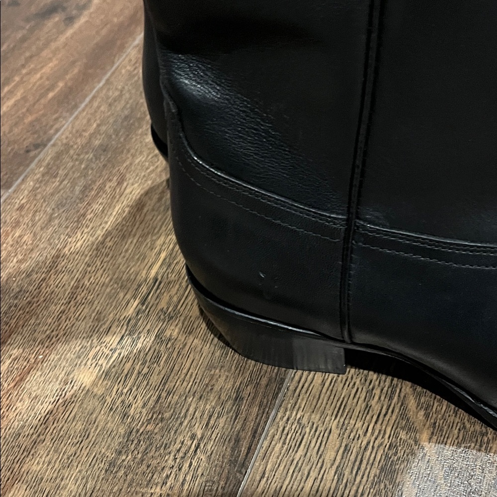 NEW FRYE SACHA MID PULL ON Black Leather Cowboy Boots - Picture 4 of 9
